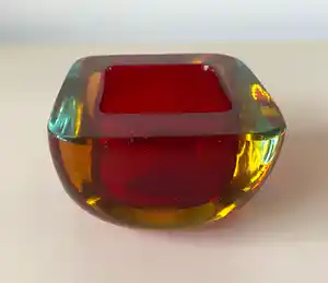 Archimede Seguso - Vintage Geode Venetiaans glazen schaaltje verkocht voor € 1!