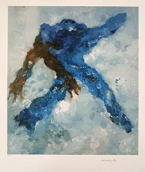 Armando - Kleurengiclée - gesigneerd en genummerd 8/30 -'Gestalt Blau' kopen? Bied vanaf 165!