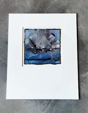 Bart Filet - in 2003 gemaakte gemengde techniek (aquarel, inkt, zilververf) abstract - gesign kopen? Bied vanaf 30!