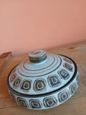 Han Cornelissens - vintage keramische kom schaal met deksel kopen? Bied vanaf 15!