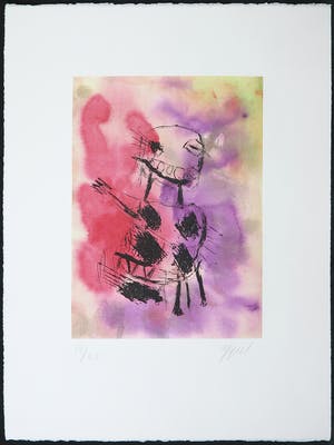 Karel Appel - Ets op zeefdruk, Daydream stories III kopen? Bied vanaf 1!