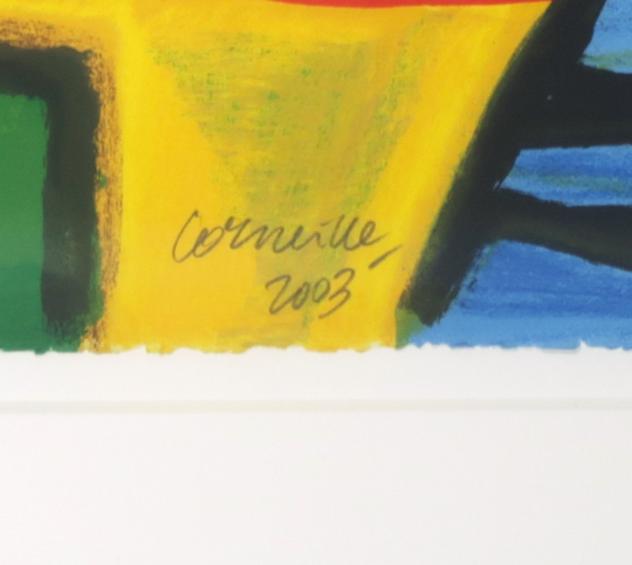 Corneille - Zeefdruk, Zonder titel - Ingelijst kopen? Bied vanaf 350!
