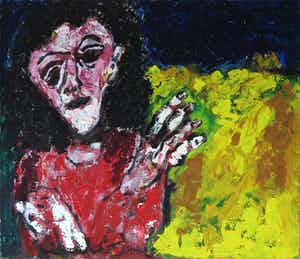 Jan Sierhuis - Olieverf op doek, Zomer (Groot) verkocht voor € 700!