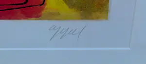 Karel Appel - Ingelijste ets/aquatint; Nostalgie de la Trompette kopen? Bied vanaf 799!