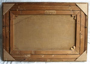 Johan Hendrik Kaemmerer - Olieverf op doek , Boerderij met geit – ingelijst , 70 x 100 cm kopen? Bied vanaf 200!