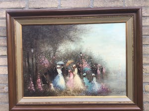 Niet of onleesbaar gesigneerd - Feestje aan de waterkant. kopen? Bied vanaf 1!