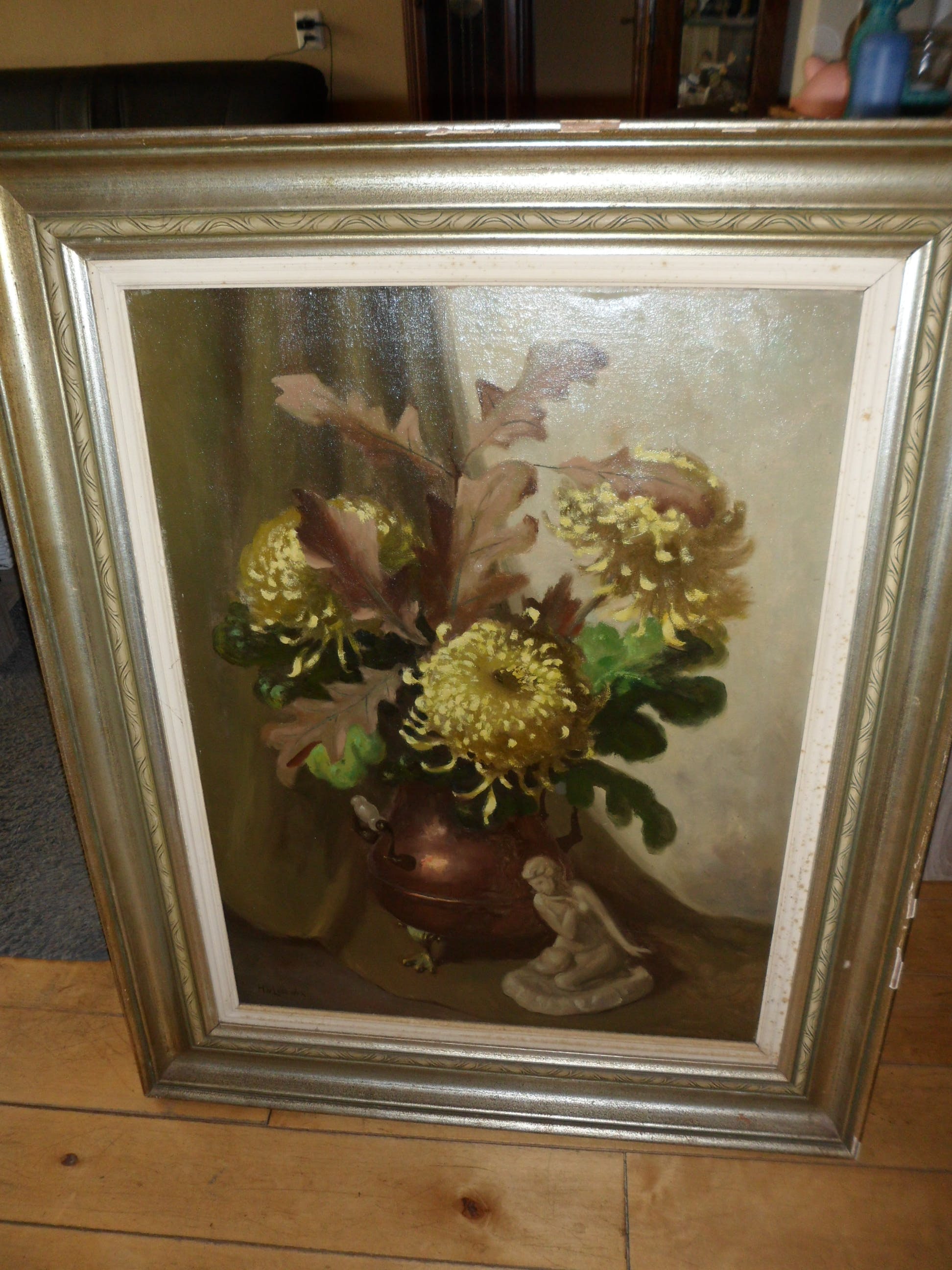Hendrik van Leeuwen - Stilleven met chrysant kopen? Bied vanaf 30!