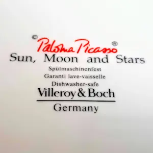 Paloma Picasso - 2 Aschenbecher Porzellan Sun Moon and Stars für Villeroy & Boch kopen? Bied vanaf 100!