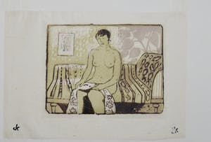 Otto B. de Kat - Zittende vrouw op sofa kopen? Bied vanaf 95!