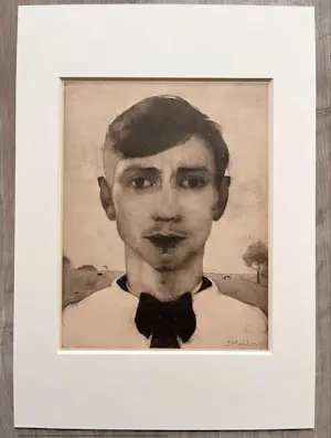 Jan Mankes - Originele Heliogravure Zelfportret 1923 kopen? Bied vanaf 95!