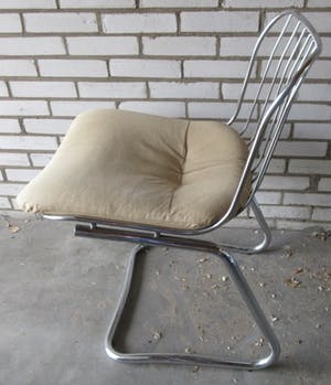 Gastone Rinaldi - Twee draad metalen eetkamerstoelen voor Rima / Roche Bobois kopen? Bied vanaf 10!