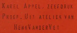 Karel Appel - Zeefdruk: Saarbrücken kopen? Bied vanaf 10!