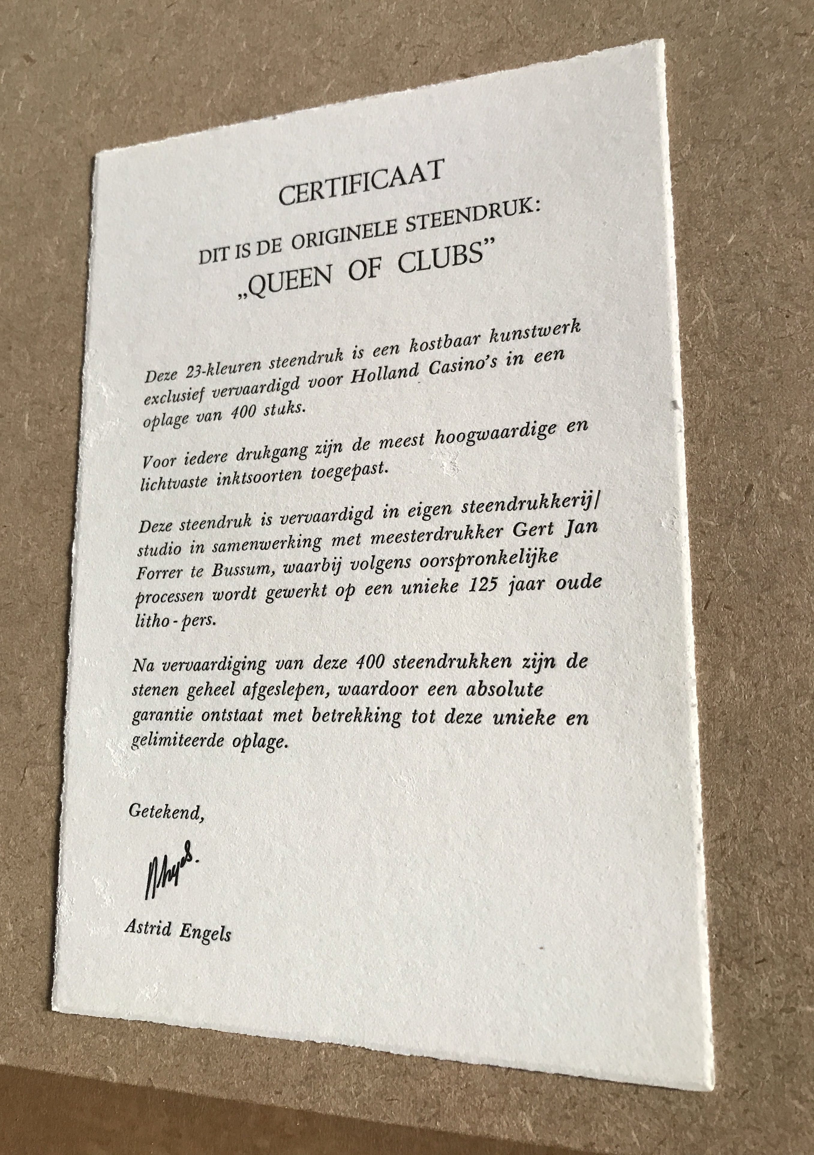 Astrid Engels - Queen of Clubs kopen? Bied vanaf 100!