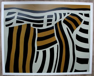 Dick Elffers - zeefdruk: landschap - 1973 kopen? Bied vanaf 55!