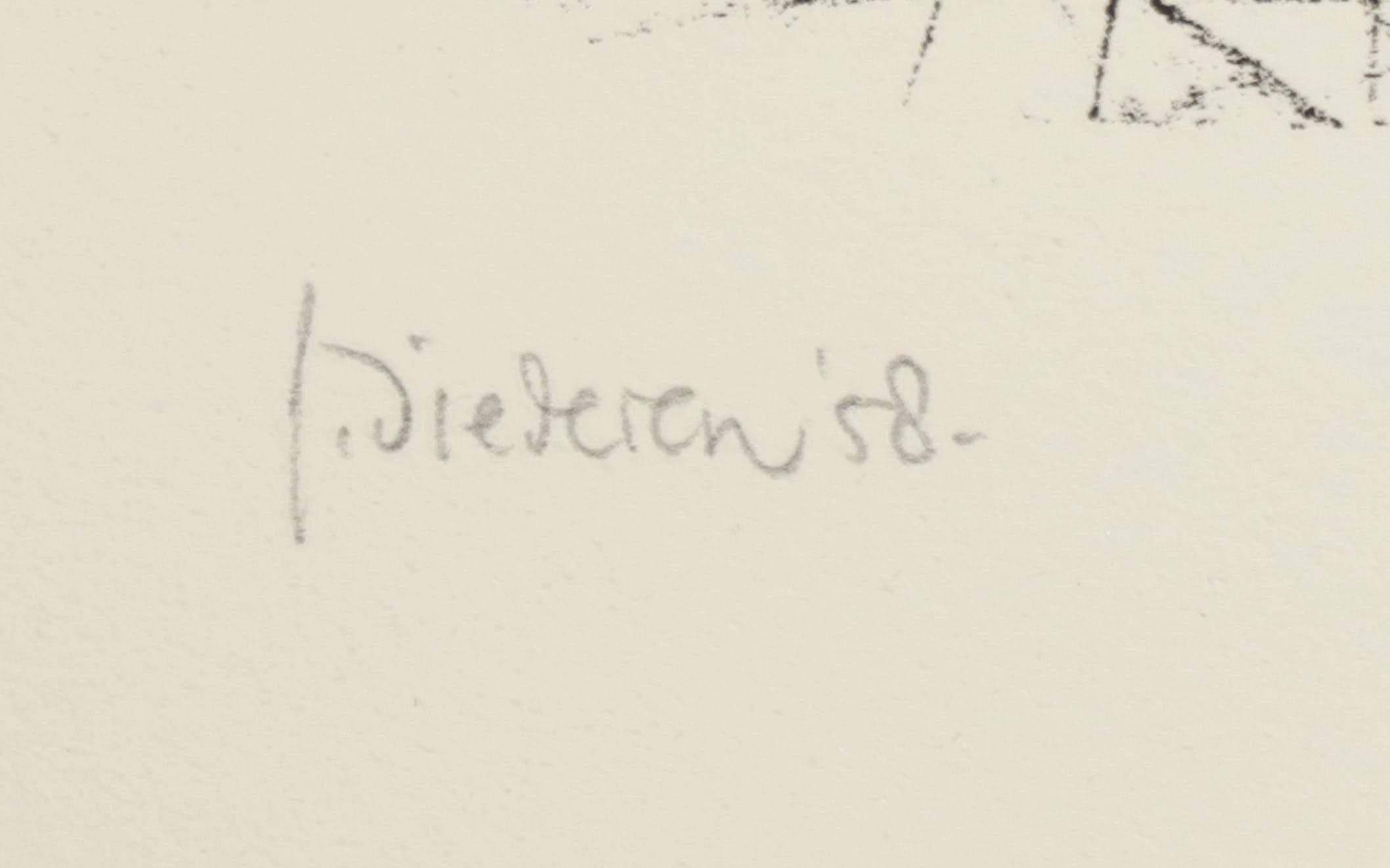 Jef Diederen - Litho, Zonder titel kopen? Bied vanaf 35!