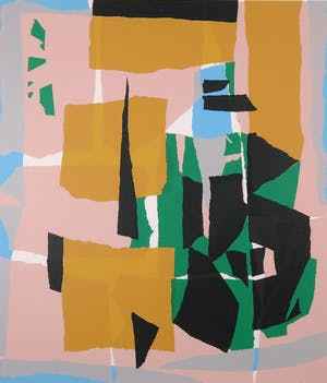 Gijs Keizer - Zeefdruk, Zonder titel 15 - Ingelijst kopen? Bied vanaf 35!