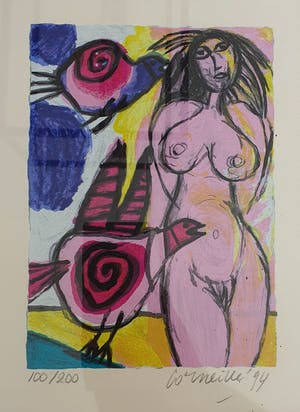 Corneille - Zonder titel - gesigneerd - 200 ex - ingelijst kopen? Bied vanaf 125!