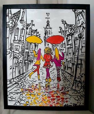 Elena Polyakova - Wandeling in Kalverstraat Amsterdam kopen? Bied vanaf 75!