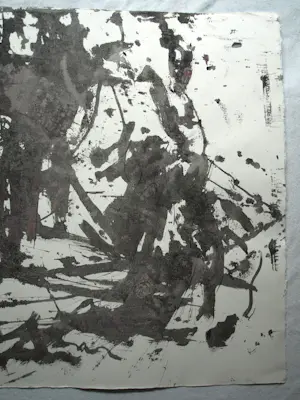 Anton Heyboer - Acrylverf , Abstracte voorstelling Kotter IJmuiden YM348 – 79 x 107 cm. kopen? Bied vanaf 150!