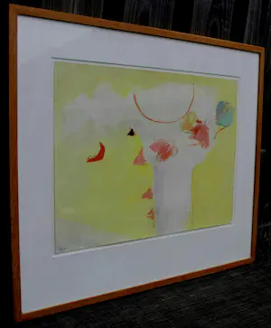 Eugène Brands - grote ingelijste gouache op papier: 'Bloemen in witte vaas' kopen? Bied vanaf 1499!