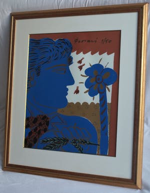 Alexandre Fassianos - Litho, ingelijst , “Mythologische voorstelling” – nr. 1 van 50 ex. kopen? Bied vanaf 100!