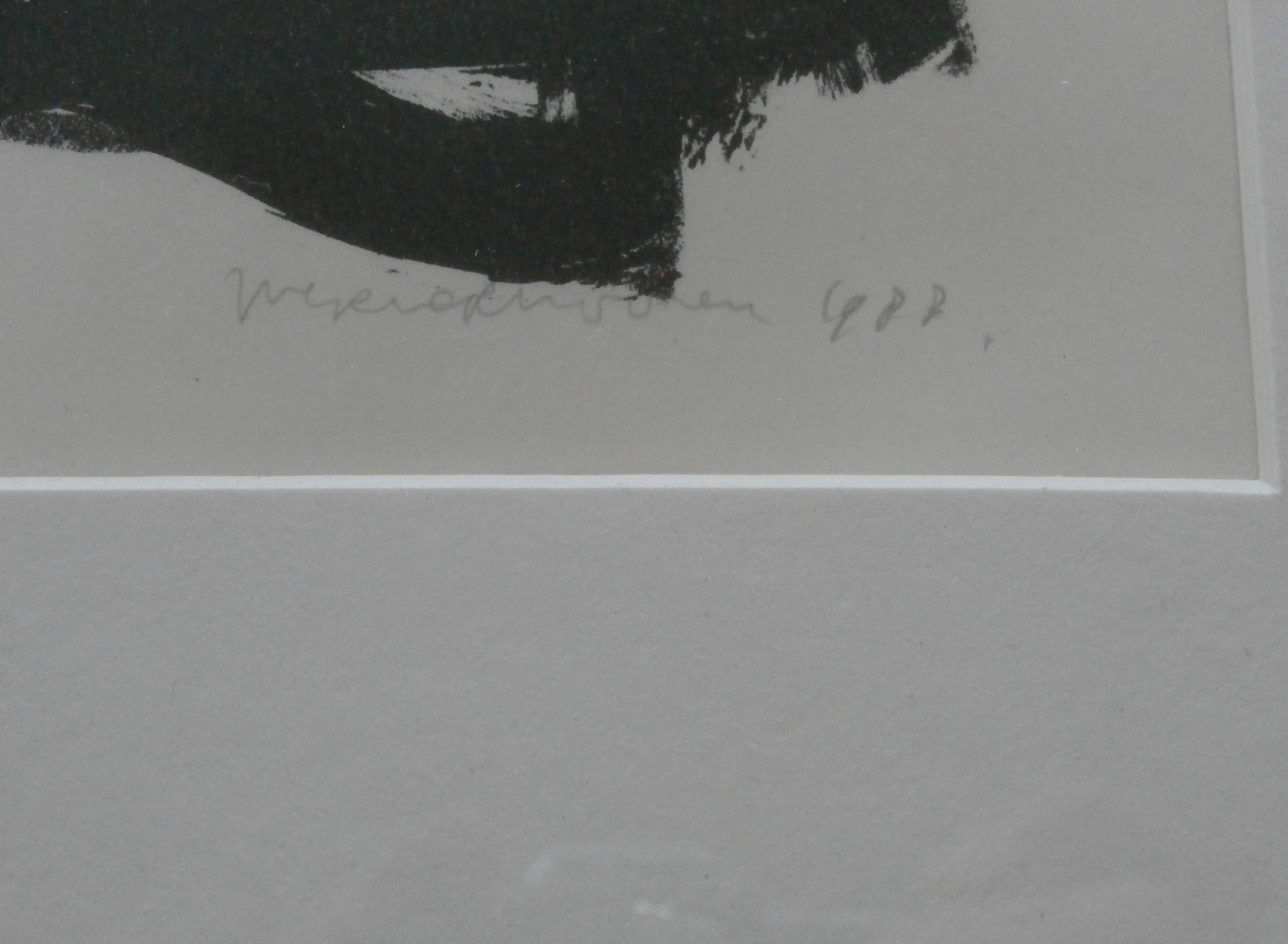 Werner Moonen -  ingelijste litho - 1988 kopen? Bied vanaf 49!