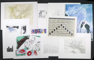 Saskia van Dijk - en andere! - Lot met 10 werken (grafiek én origineel) op papier kopen? Bied vanaf 1!