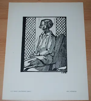 Henri Frederic Boot - Houtsnede - Het Juffertje kopen? Bied vanaf 35!