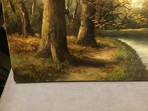 Niet of onleesbaar gesigneerd - Bos met water kopen? Bied vanaf 1!