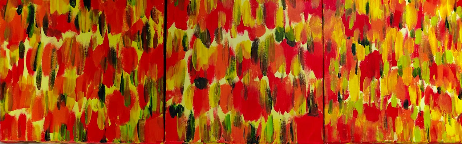 Elva Polyakova - Tulips time : painting's 3 x st. kopen? Bied vanaf 300!