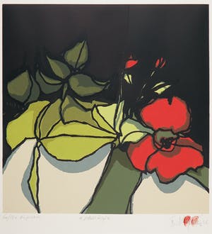 Fon Klement - Boardsnede, La fleur rouge kopen? Bied vanaf 80!