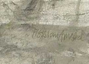 Jaap Ploos van Amstel - Gemengde techniek op papier, De bronnen van de Lethe - Ingelijst kopen? Bied vanaf 20!