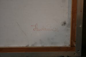 Sjef Henderickx - potloodtekening op formica kopen? Bied vanaf 250!