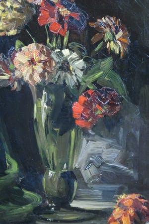 Theo Goedvriend - olieverf op paneel - bloemstilleven kopen? Bied vanaf 290!