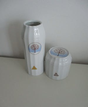 Royal Dux - porseleinen set van vaas en dekselpotje kopen? Bied vanaf 30!