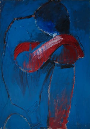 Franscz Witte - Acryl op karton, Zonder titel kopen? Bied vanaf 40!