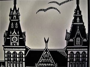 Niet of onleesbaar gesigneerd - Mooie vooroorlogse Inkt tekening "voorzijde Rijksmuseum Amsterdam" kopen? Bied vanaf 1!