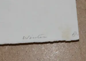 Dirk Harting - Winter - ets nr. 8, epreuve kopen? Bied vanaf 45!
