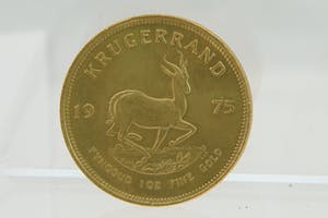 2440- Massief 0.917/1000 geel-gouden MUNT - Zuid-Afrika - Krugerrand - 1975 kopen? Bied vanaf 1260!