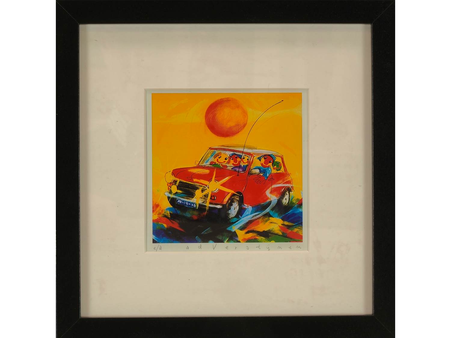 Ad Verstijnen - Kleurenzeefdruk MINI IN NIEUWE LIJST!!! kopen? Bied vanaf 59!