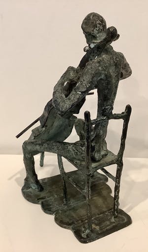 Brons (Onbekend) - Cello speler kopen? Bied vanaf 300!