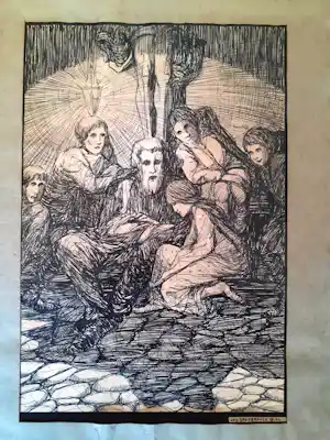 Jos Speybrouck - Christus bij het kruis en discipelen verkauft für € 70!