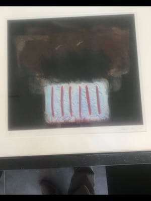 Niet of onleesbaar gesigneerd - Donker vlak met raam en tralies kopen? Bied vanaf 10!
