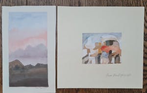 Henri Plaat - 2 aquarellen kopen? Bied vanaf 75!