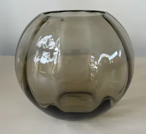 Wilhelm Wagenfeld - Vintage rookglazen Turmalin Bolvaas ontwerp Wilhelm Wagenfeld kopen? Bied vanaf 32!