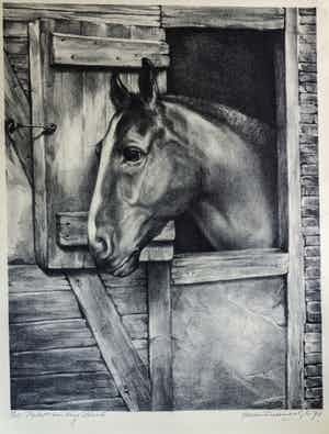 Aart van Dobbenburgh - 5/35 Portret Van King BLack verkocht voor € 40!