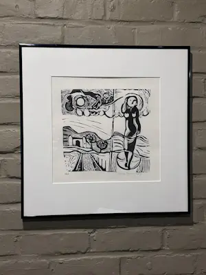 Gene Eggen - 4 houtsnedes uit 1974 kopen? Bied vanaf 99!