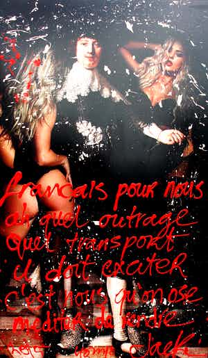 Jack Liemburg - Gemengde techniek: Francais pour nous - 2015 verkocht voor € 750!