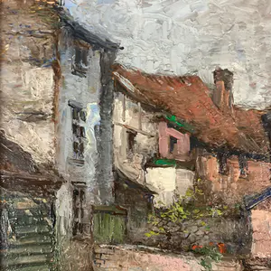 Walter Neuhof - Stadsgezicht met watergang kopen? Bied vanaf 60!