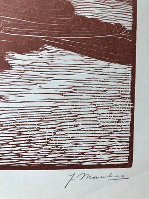 Jan Mankes - Houtsnede Zwarte Kraai - Gesigneerd - 1918 kopen? Bied vanaf 400!